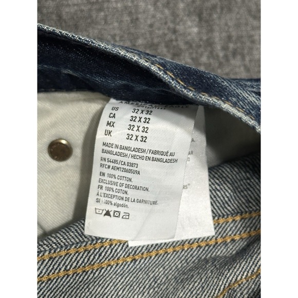 NWT American Eagle Original Boot Blue Jeans,  Extreme Flex, 32x32 Dark Wash - Picture 11 of 16